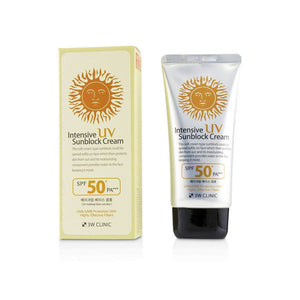 3W Clinic Intensive UV Sunblock Cream SPF 50+ PA+++ | Pink Flash BD - Pink Flash BD