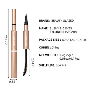 Beauty Glazed 2-in-1 Bushy Big Eyeliner & Mascara - Pink Flash BD