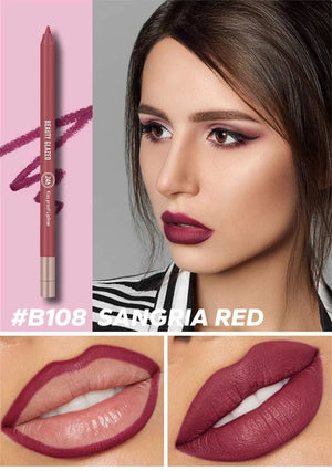 Beauty Glazed 24hours waterproof and long lasting lipliner shade number 108 (shade name Sangria Red) - Pink Flash BD