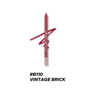 Beauty Glazed 24hours waterproof and long lasting lipliner shade number 110 (shade name Vintage Brick) - Pink Flash BD