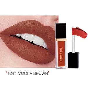 Beauty Glazed Ultra Matte Mini Liquid Lipstick Shade 124 (Mocha Brown) - Pink Flash BD