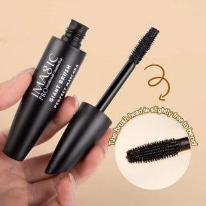 IMAGIC Giant Brush Perfect Mascara | Extreme Volume & Thickening Waterproof Mascara | Carbon Black | Pink Flash BD - Pink Flash BD