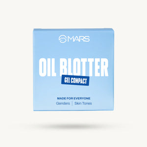 MARS Oil Blotter Gel Compact - Revolutionary Clear Gel-to-Powder Oil Control Compact - Pink Flash BD