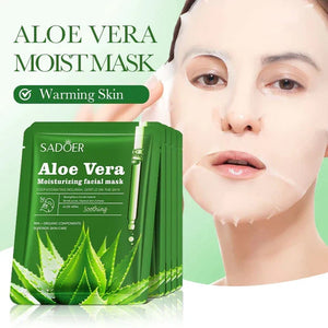 SADOER Aloe Vera Deep Hydration Brightening Facial Sheet Mask.