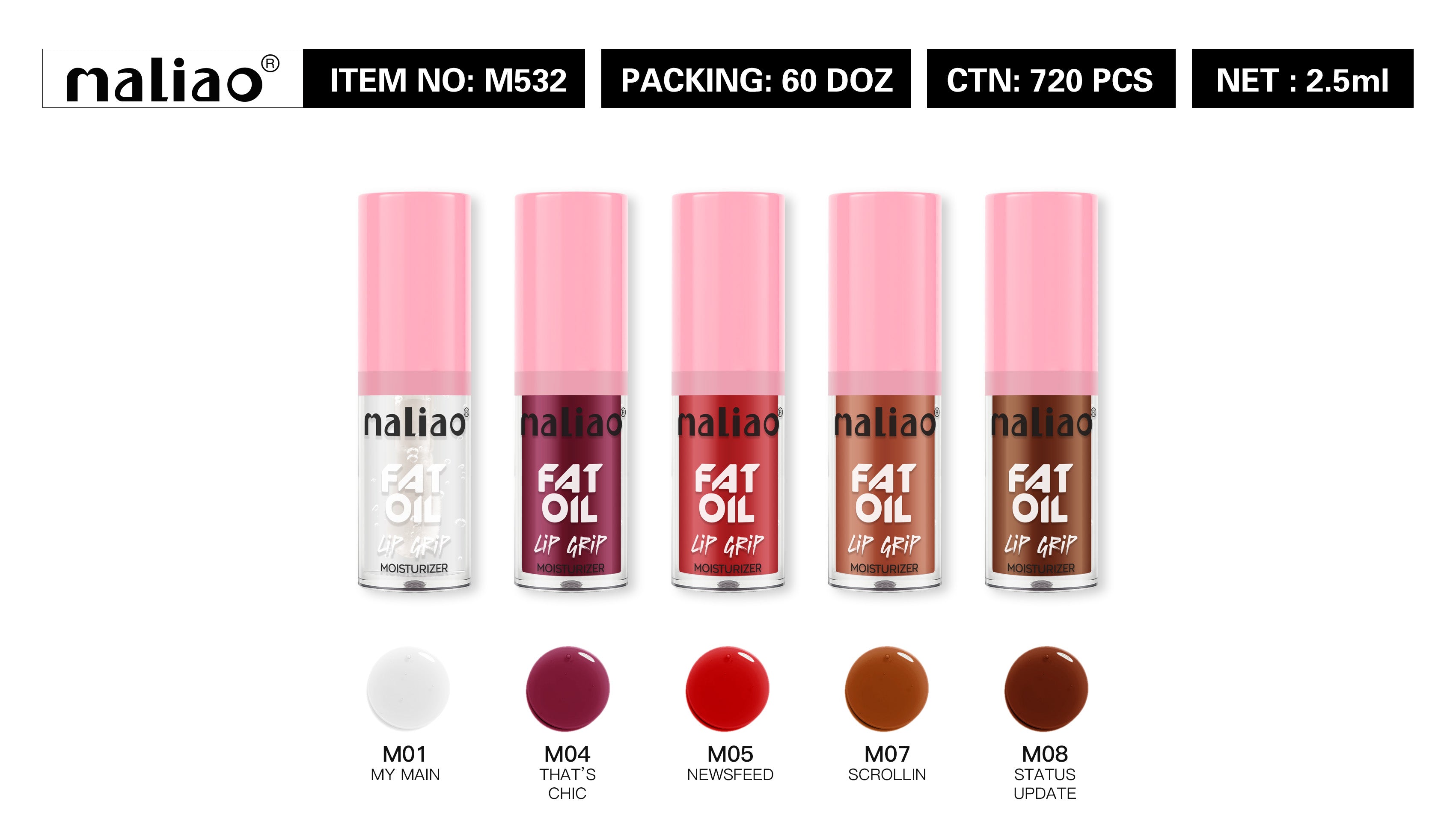Maliao Fat Oil Lip Grip Moisturizer