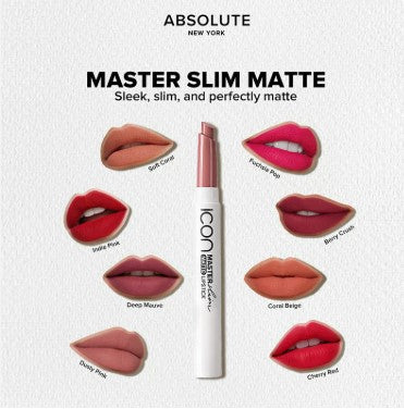 Absolute NewYork Icon Master Slim Matte Lipstick