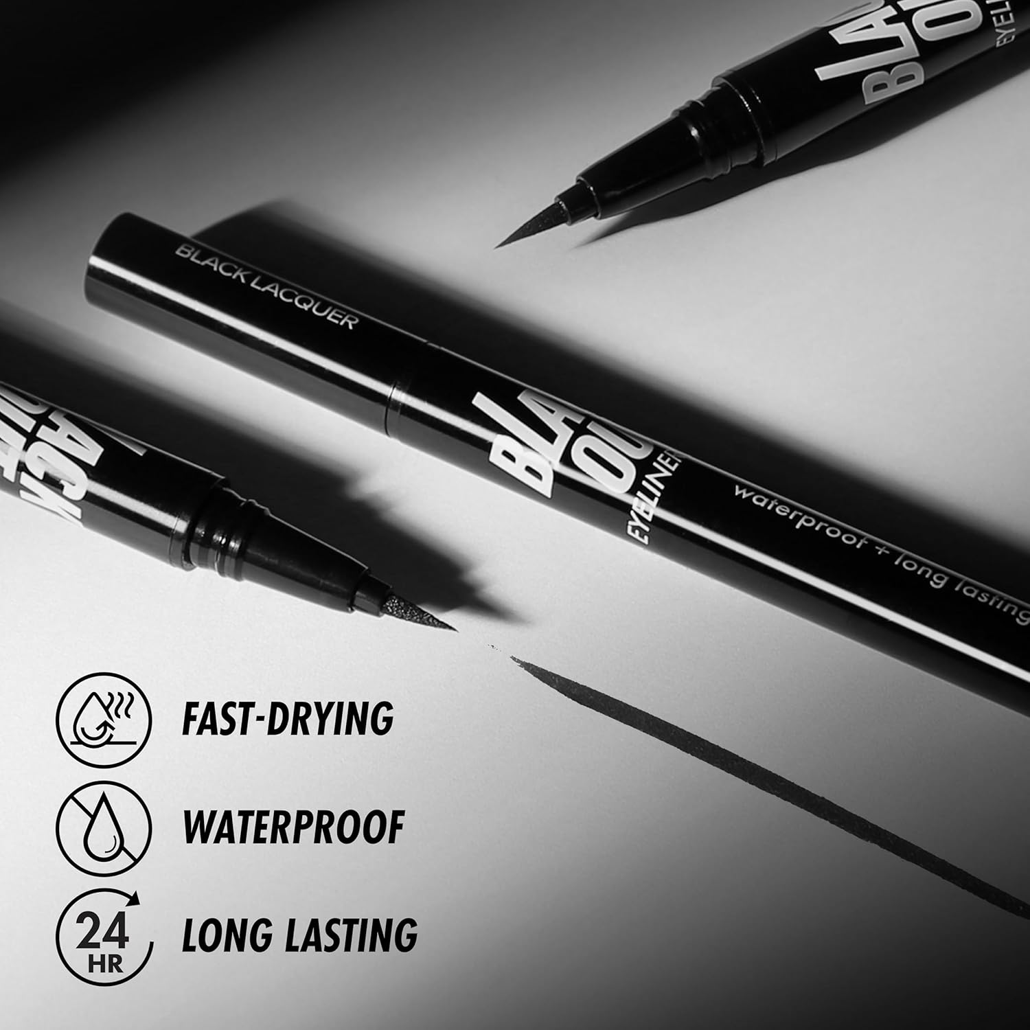Absolute New York Black Out 24 HR Eyeliner Black Lacquer