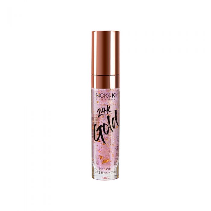 Nicka K 24K Gold Lip Gloss-Rose Gold