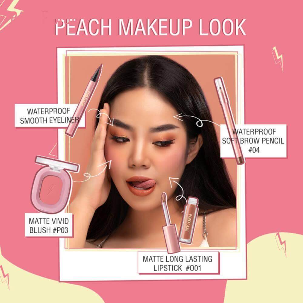 Pink Flash Lock All Day Waterproof Eyeliner -E01