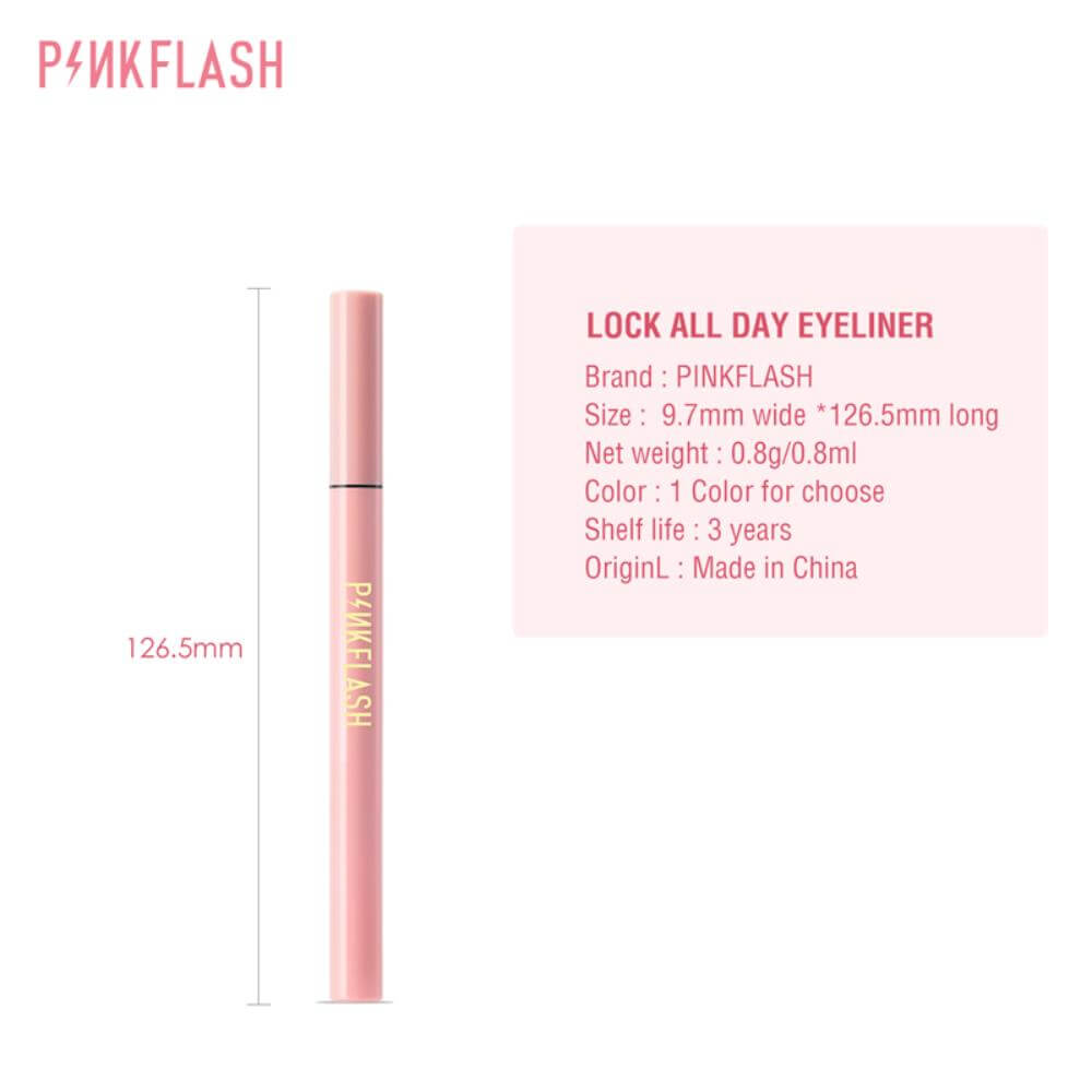 Pink Flash Lock All Day Waterproof Eyeliner -E01