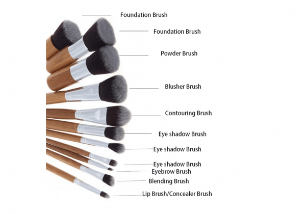Bamboo Professional 11Pcs Makeup Brush Set | Pink Flash BD - Pink Flash BD