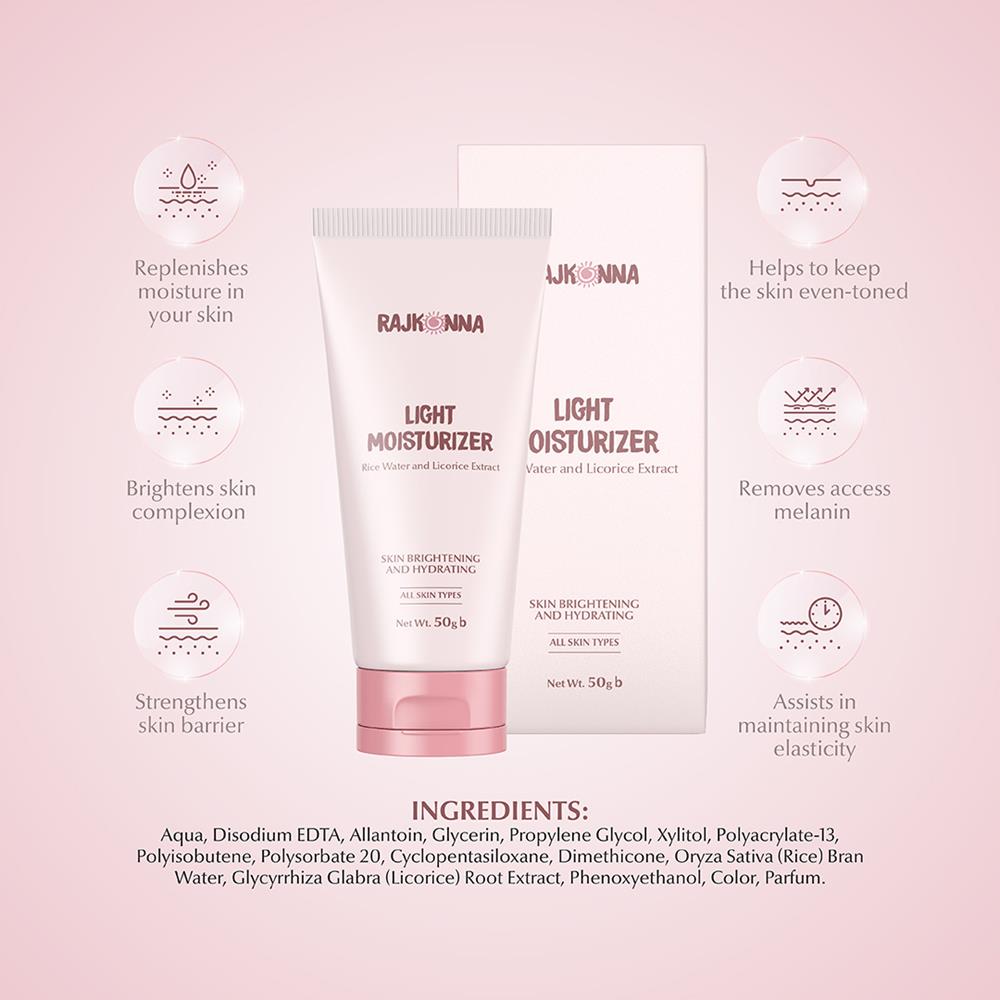 Rajkonna Light Moisturizer Cream 50G