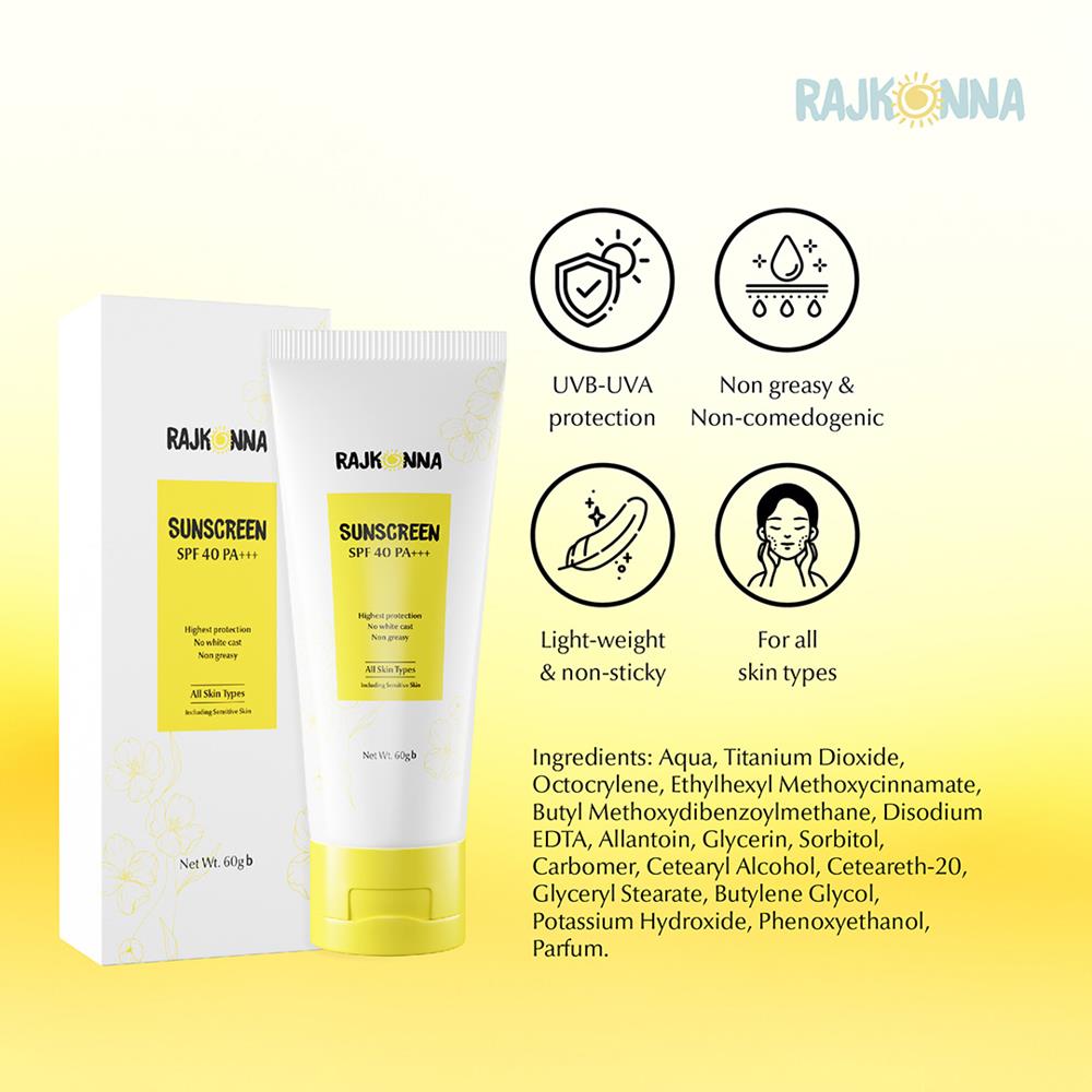 Rajkonna Sun screen SPF40 60ML