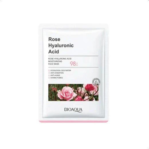 Bioaqua Rose Hyaluronic Acid Moisturizing Facial Mask-25g