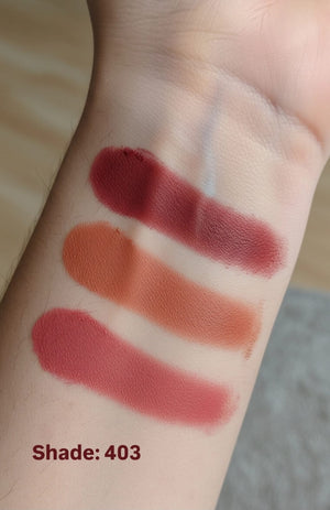 Beauty Glazed Blush & Lip Cream Shade 403 – Deep Reds, Mauves & Brick Tones for Cheeks & Lips - Pink Flash BD
