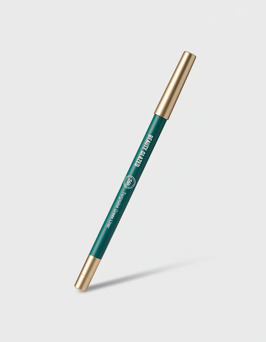 Beauty Glazed Turquoise Green Eyeliner – Smooth, Bold & Long-Lasting Eye Definition - Pink Flash BD