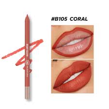 Beauty Glazed 24hours waterproof and long lasting lipliner shade number 105 (shade name Coral) - Pink Flash BD