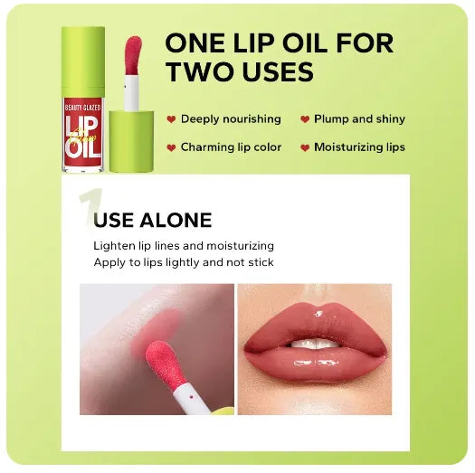 BEAUTY GLAZED Glow Lip Oil Shade 108 (Reborn) - Pink Flash BD
