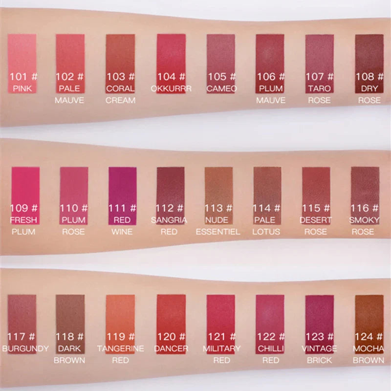 Beauty Glazed Ultra Matte Mini Liquid Lipstick Shade 124 (Mocha Brown) - Pink Flash BD