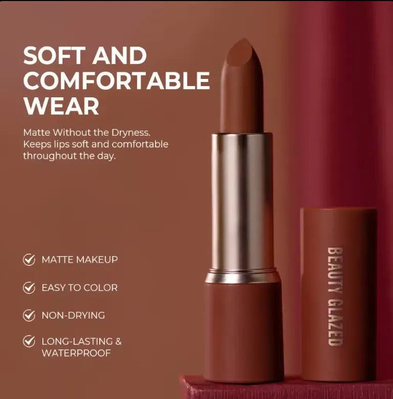 BEAUTY GLAZED Modern Matte Lipstick Shade 112 - Pink Flash BD