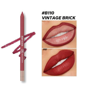Beauty Glazed 24hours waterproof and long lasting lipliner shade number 110 (shade name Vintage Brick) - Pink Flash BD