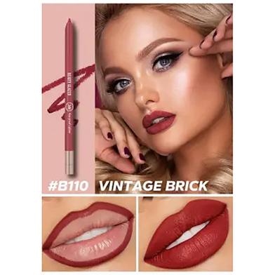 Beauty Glazed 24hours waterproof and long lasting lipliner shade number 110 (shade name Vintage Brick) - Pink Flash BD