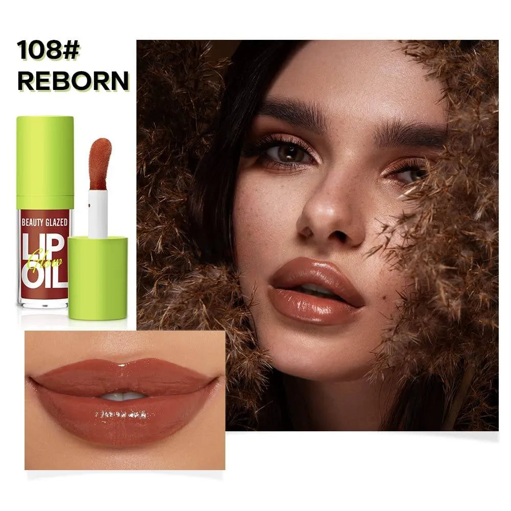 BEAUTY GLAZED Glow Lip Oil Shade 108 (Reborn) - Pink Flash BD
