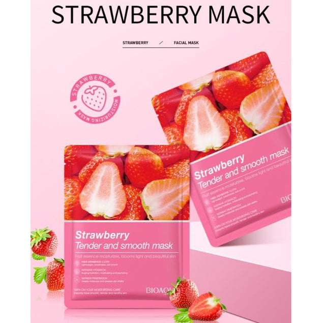 BIOAQUA Strawberry Tender & Smooth Facial Mask