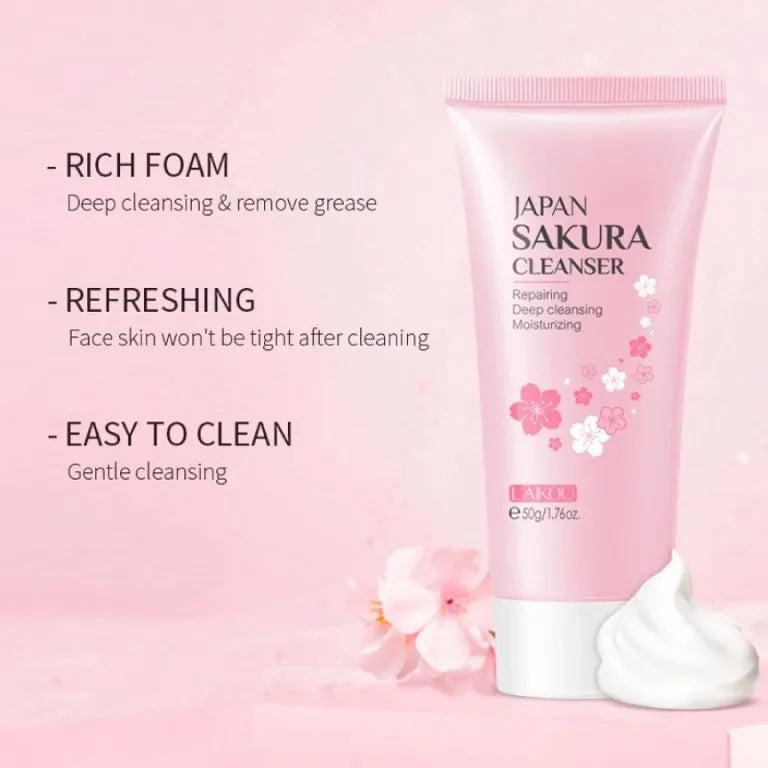 Laikou Japan Sakura Cleanser – 50gm.
