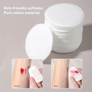 LMLTOP Organic Cotton Pads 80pcs | Ultra-Soft & Lint-Free | Pink Flash BD - Pink Flash BD