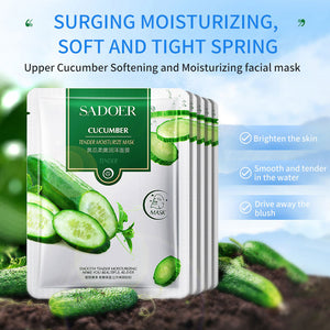 SADOER Cucumber Tender Moisturize Facial Sheet Mask.