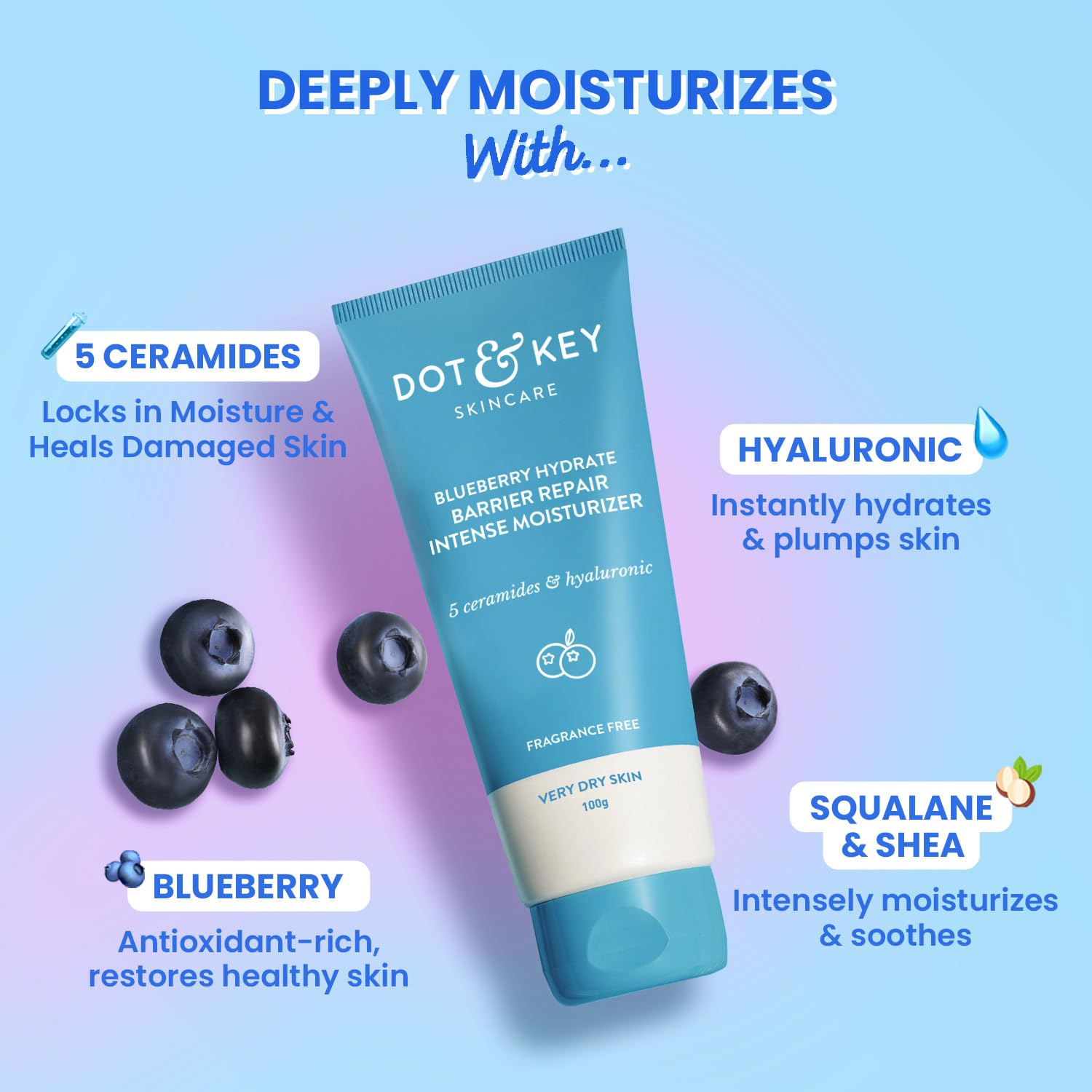 Dot & Key Barrier Repair Moisturizer with Ceramides & Hyaluronic