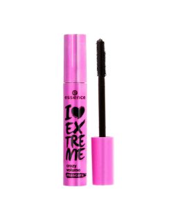Essence I Love Extreme Crazy Volume Mascara - Iconic Pink Tube with Extra-Large Elastomer Brush - Pink Flash BD
