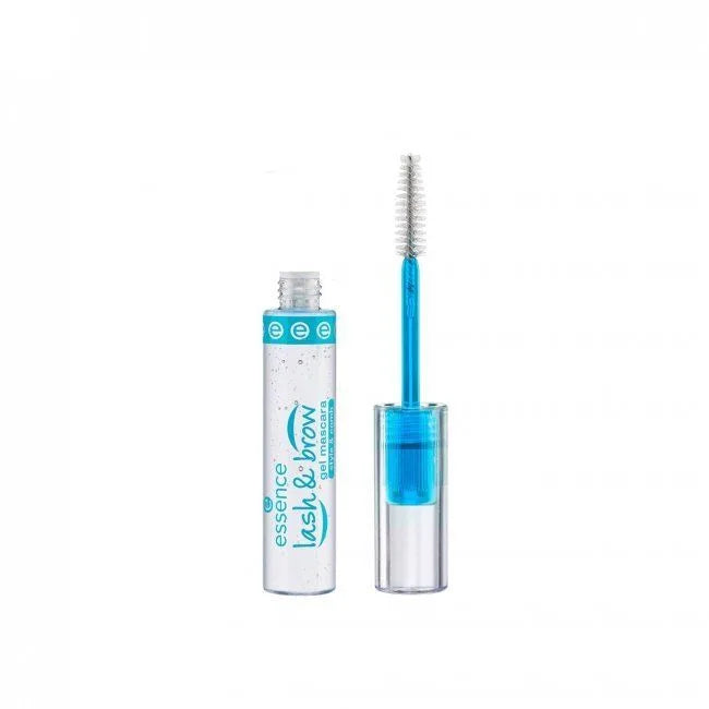 Essence Lash & Brow Gel Mascara 9ml - Clear 2-in-1 Taming Gel for Eyelashes and Eyebrows - Pink Flash BD