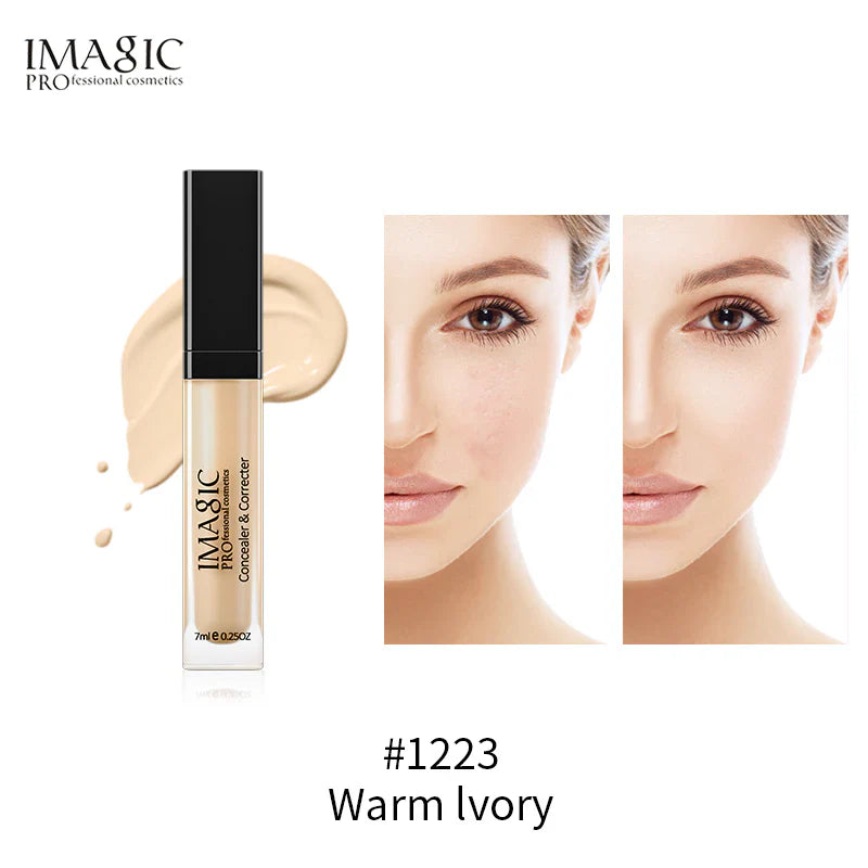 IMAGIC Full Coverage Liquid Concealer Shade #1223 (Warm Ivory) | Pink Flash BD - Pink Flash BD