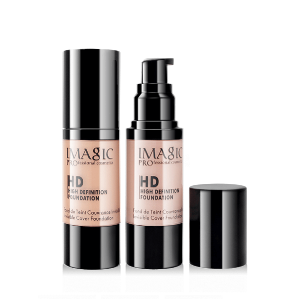 IMAGIC HD High Definition Foundation Shade 22, full coverage liquid foundation with a pink flash finish, suitable for 24-hour wear