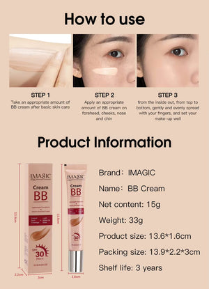 IMAGIC BB Cream SPF 30 PA++ Shade #1422 (Beige) | Pink Flash BD - Pink Flash BD