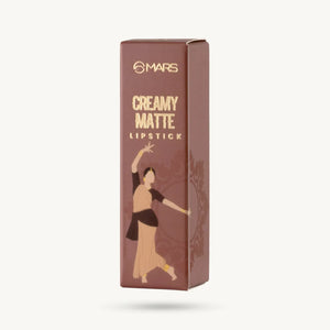 MARS Creamy Matte Lipstick Shade 12 Khoobsurat Kuchipudi - Soft Peachy Nude Matte Lipstick - Pink Flash BD