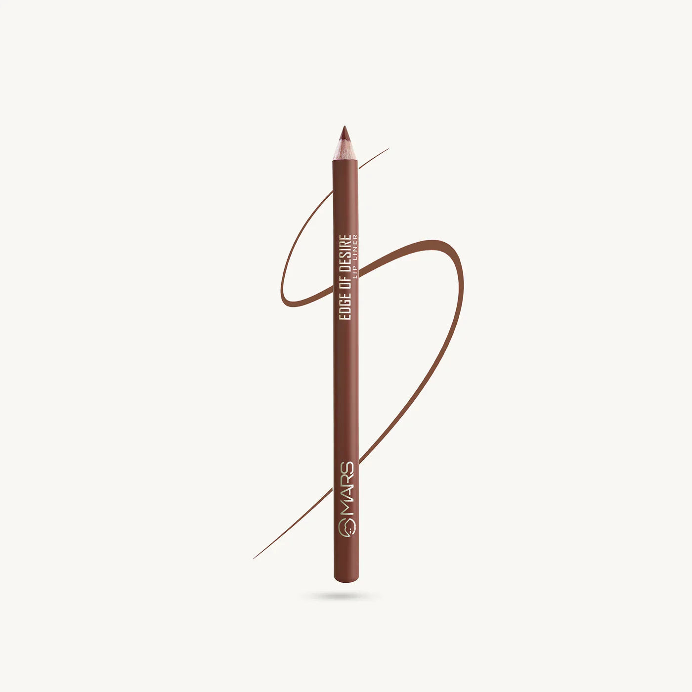 MARS Edge of Desire Lip Liner Pencil Shade 13 Cinnamon Roll - Warm Spicy Brown Matte Lip Liner - Pink Flash BD