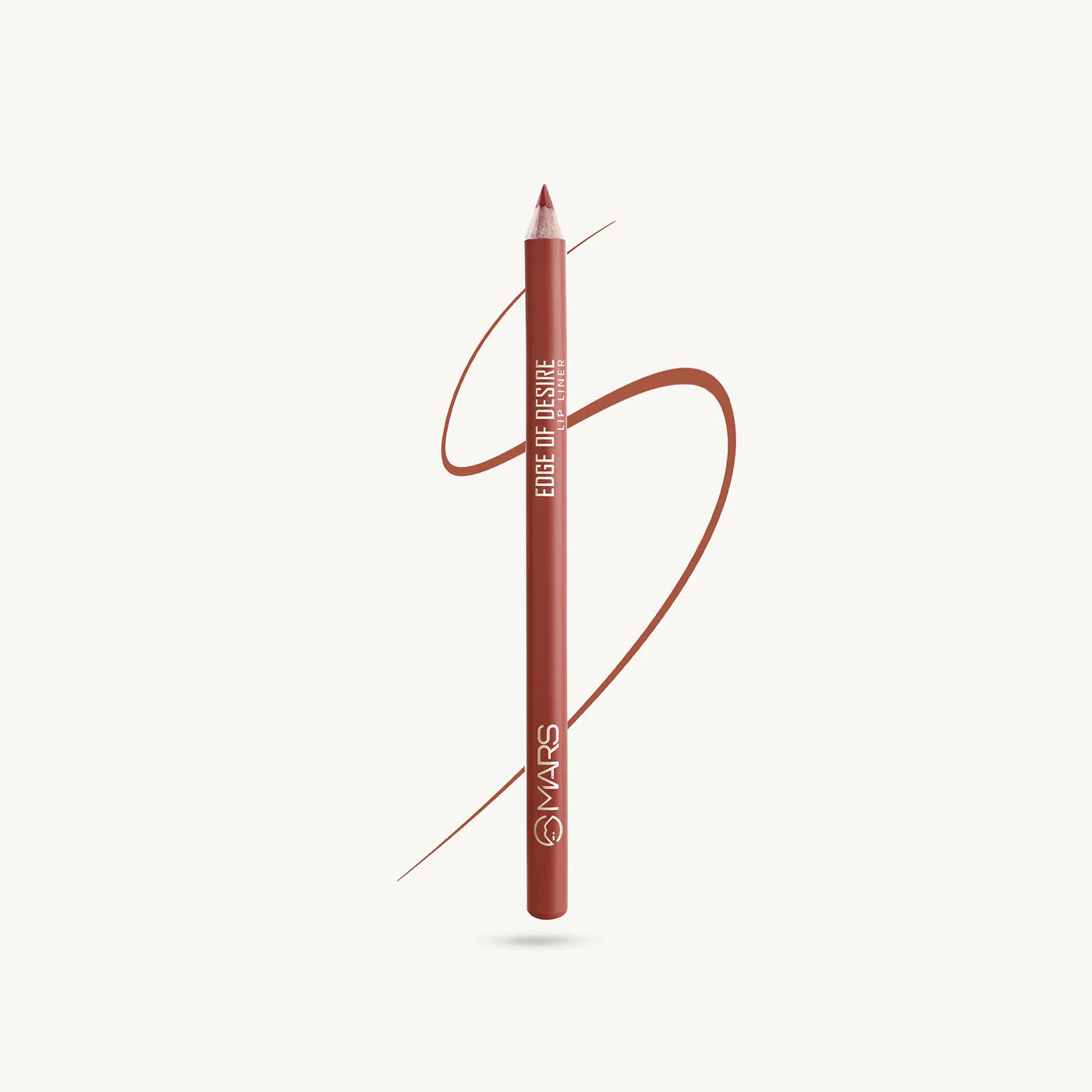 MARS Edge of Desire Lip Liner Pencil Shade 15 Muddy Brick - Earthy Terracotta Red Matte Lip Liner - Pink Flash BD