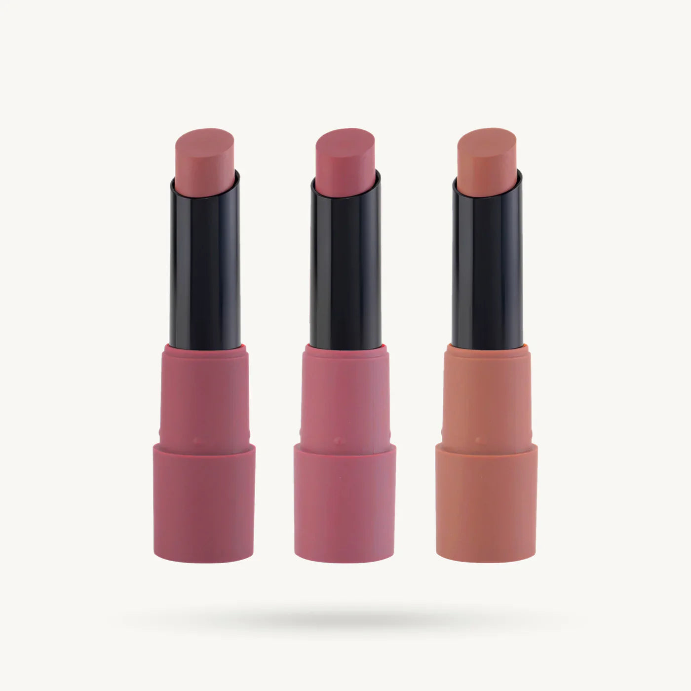 MARS Matte Lipstick Box Set of 3 Shade 02 - Collection of Peach, Beige, and Nude Liquid Lipsticks - Pink Flash BD