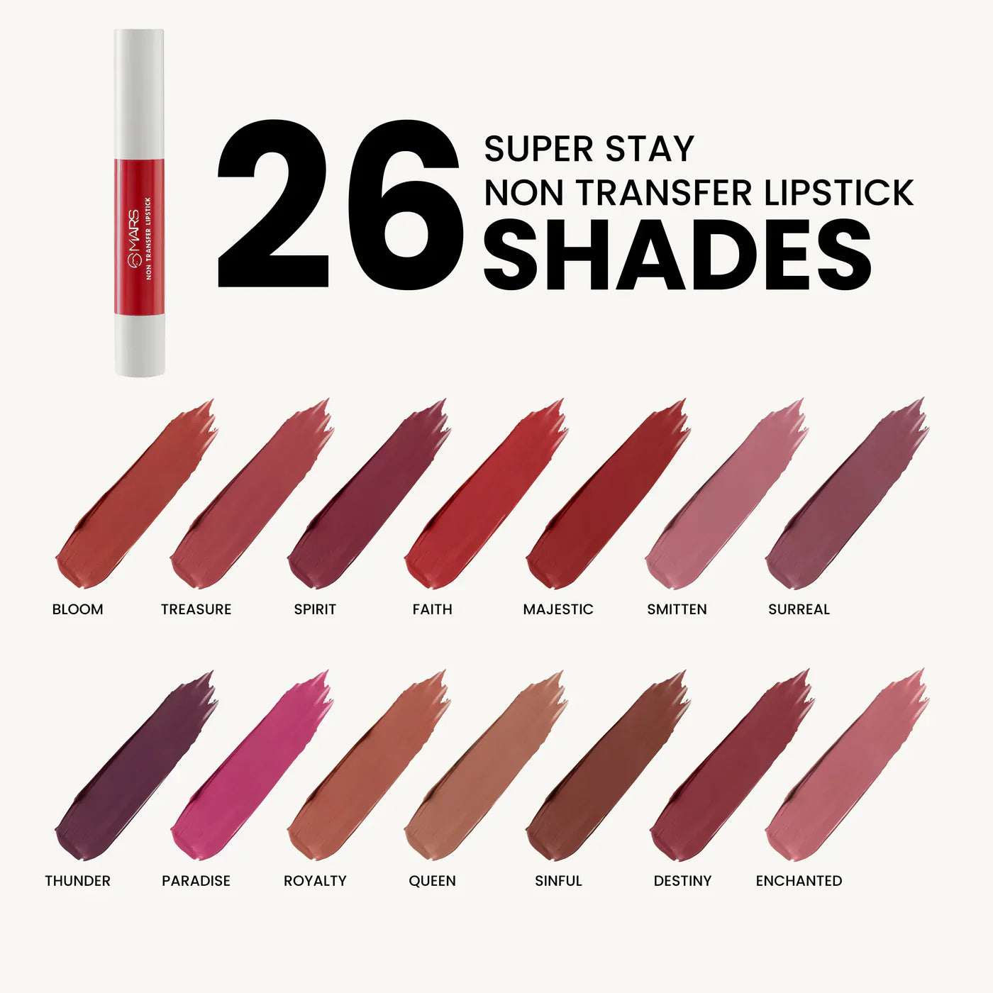 MARS Super Stay Non-Transfer Lipstick – Shade 12 Sinful