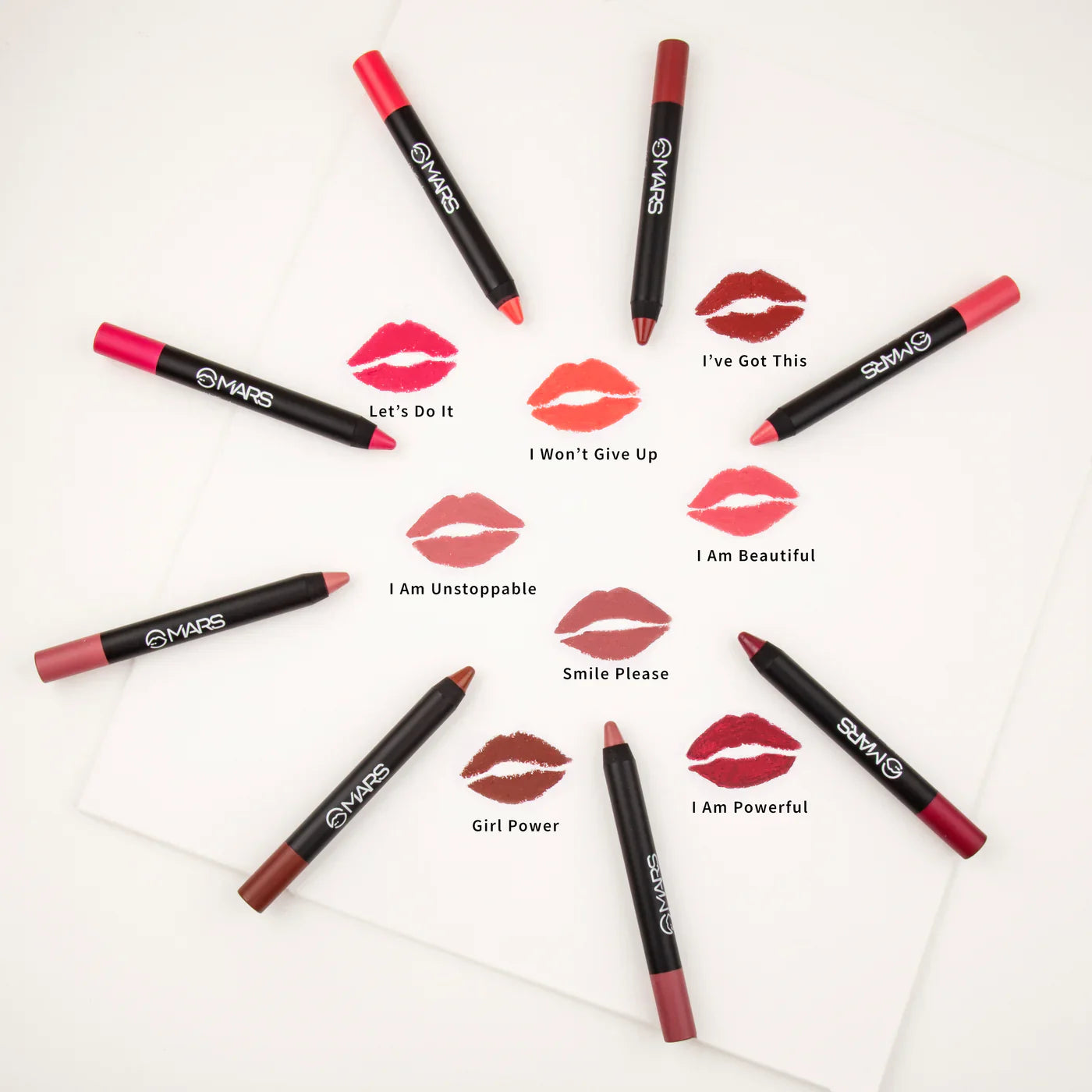 MARS Won’t Smudge, Won’t Budge Lip Crayon – Shade 08 I Am Powerful