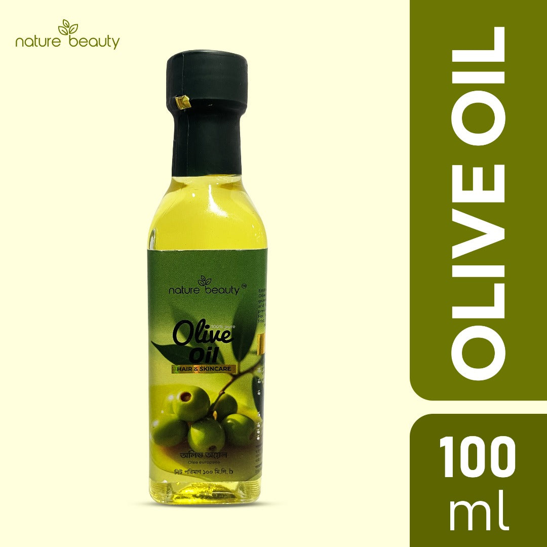 Nature Beauty Olive Oil Glass Bottle-100ml