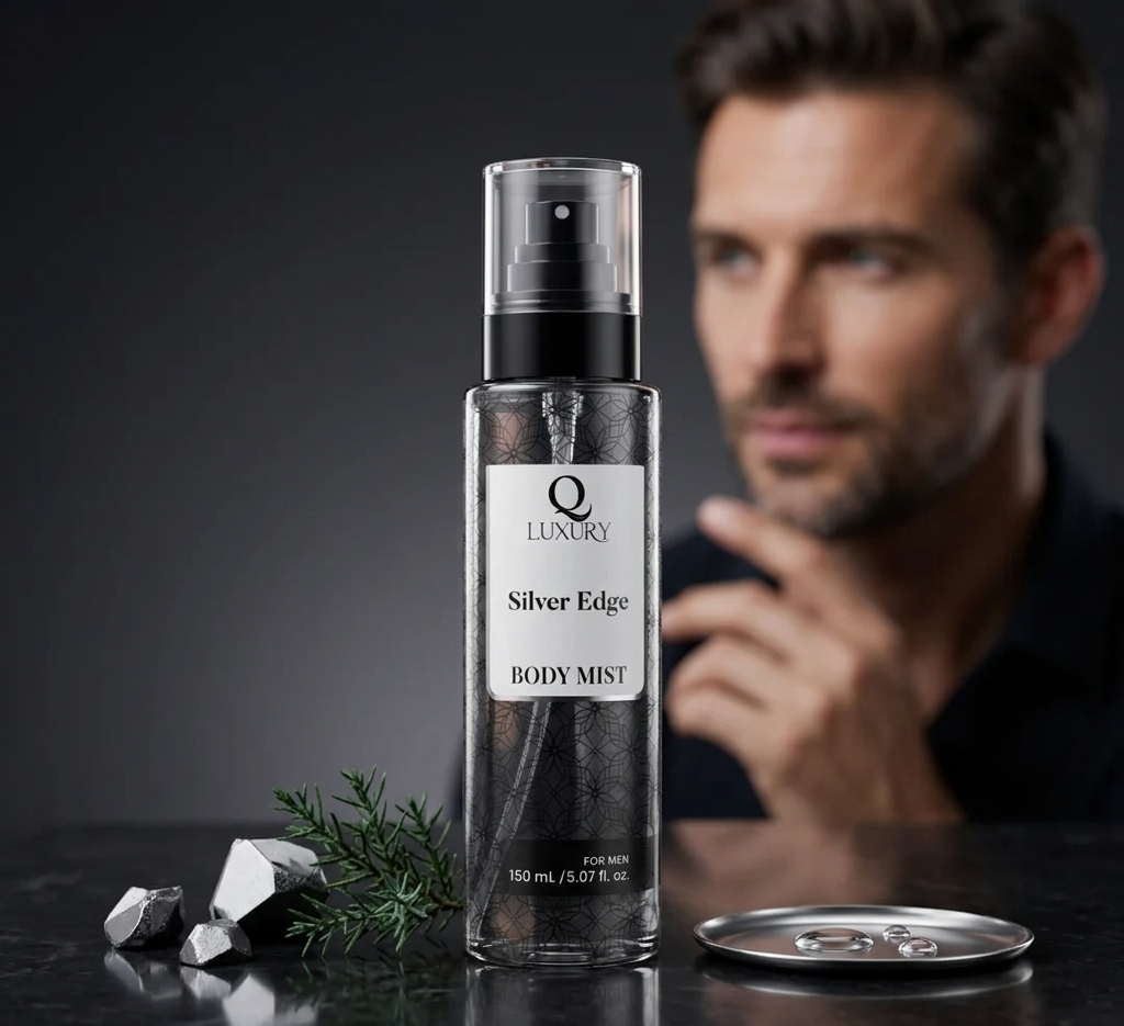 Qluxury Silver Edge Body Mist for Men – 150ml