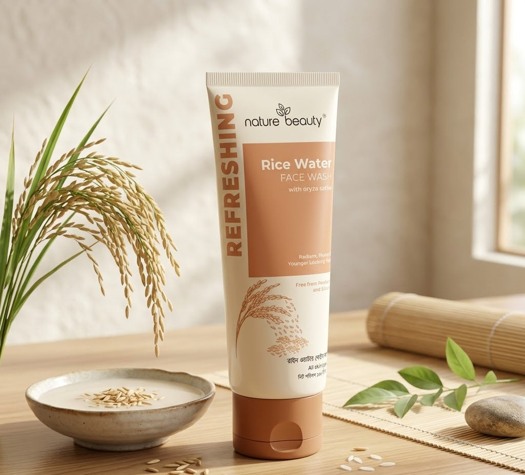 Nature Beauty Rice Water Face Wash (100ml)