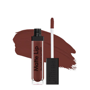 Swiss Beauty Matte Lip Liquid Lipstick Shade 19 - Deep Maroon Red Matte Liquid Lipstick - Pink Flash BD