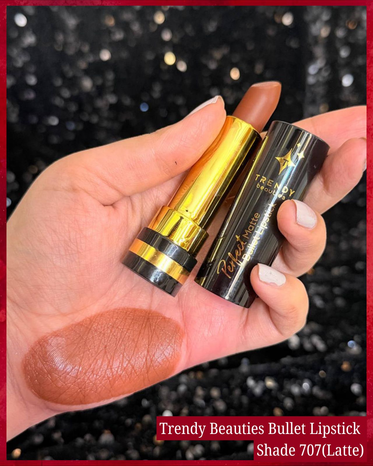 TRENDY Beauties Perfect Matte Bullet Lipstick – Shade 707 Latte | Pink Flash BD