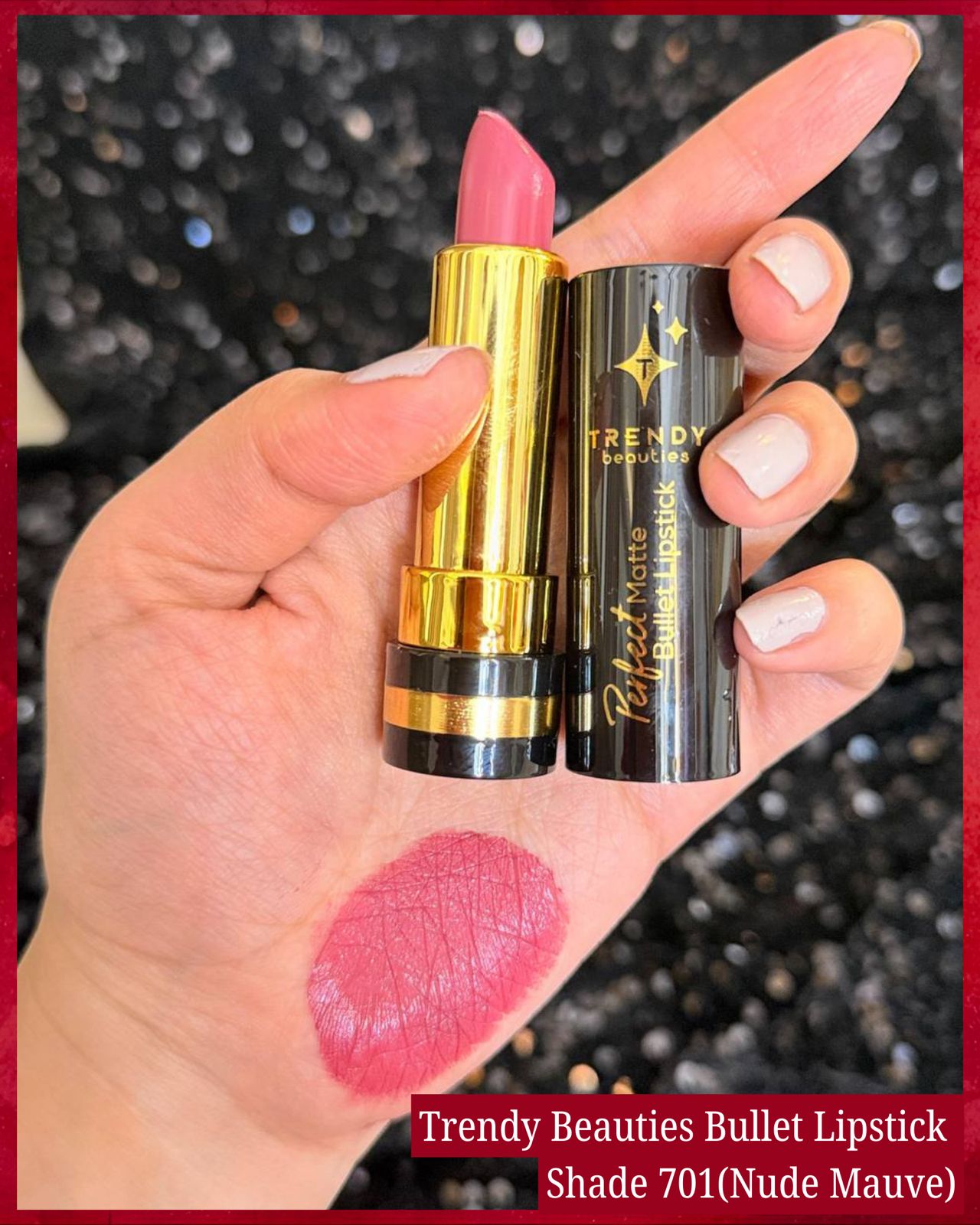 TRENDY Beauties Perfect Matte Bullet Lipstick – Shade 701 Nude Mauve | Pink Flash BD
