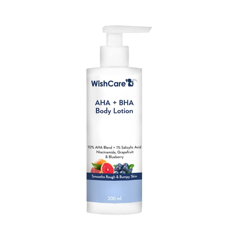 Wishcare AHA + BHA Body Lotion | Treatment for Rough, Bumpy Skin (200ml) | Pink Flash BD